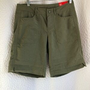 BNWT The North Face Horizon 2.0 Roll-up Relaxed Regular Fit Shorts Green Size 4